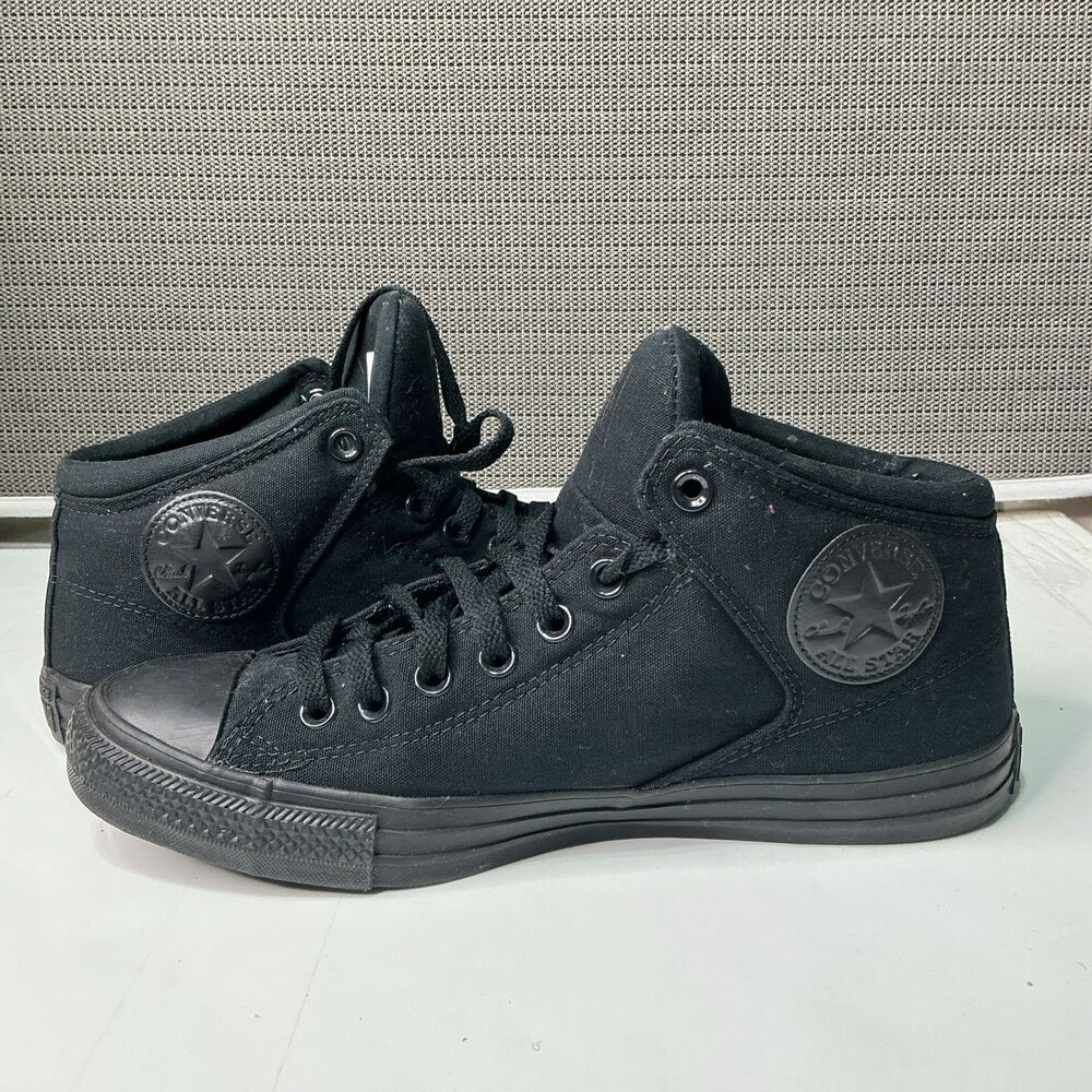 Converse CTAS High Street Black Mens Mid Top Sneakers Assorted Size 9.5 149432F
